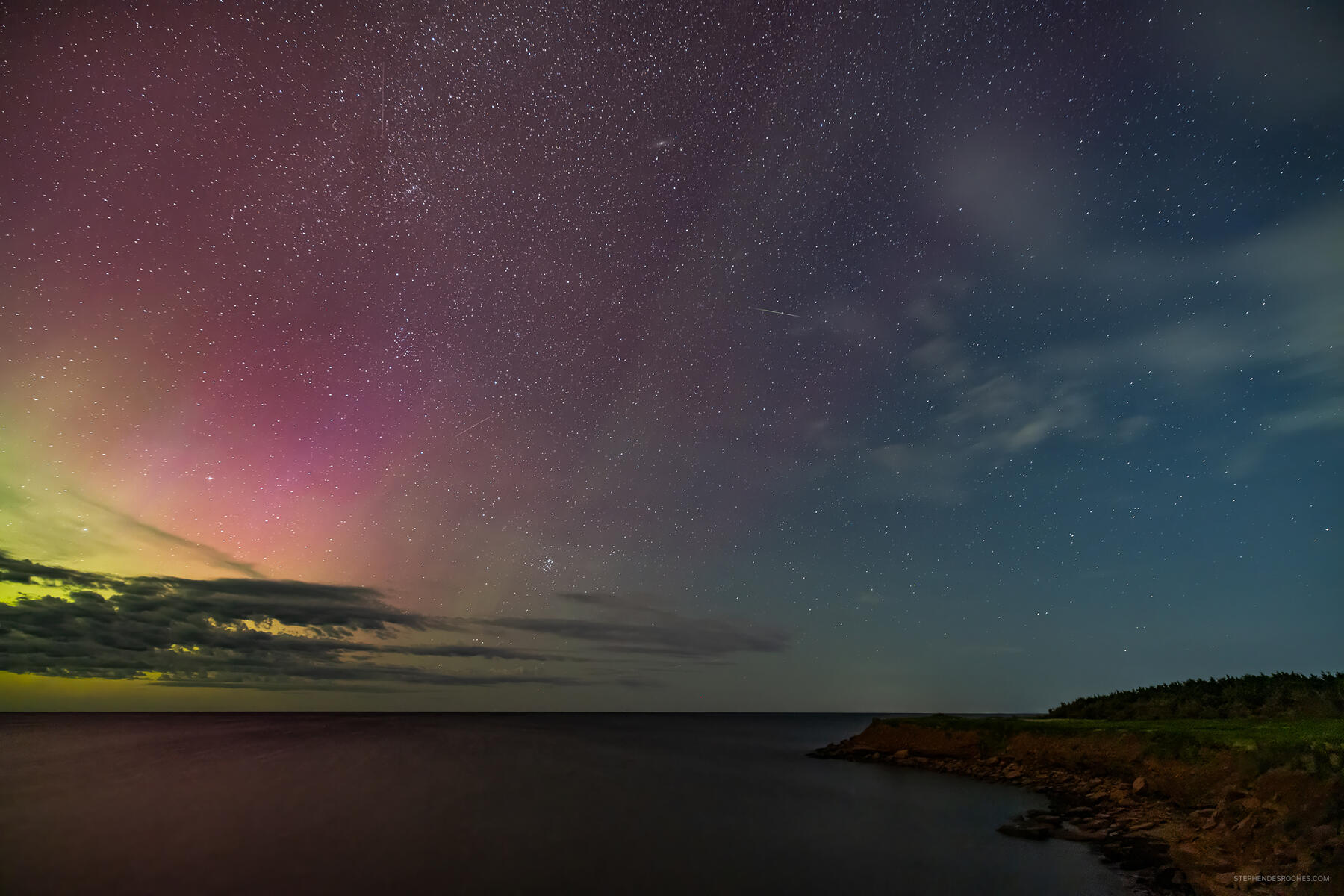 PEI Northern Lights Northern Lights Aurora over Prince Edward Island